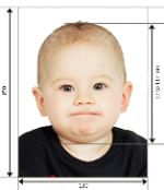 Приклад фотокартки малюка на паспорт